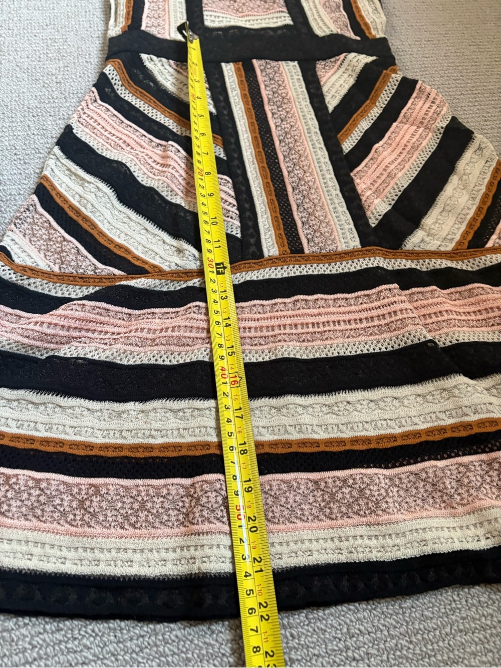 Missoni Iconic Knit Fit & Flare Multicolor Dress w/ Black Slip | Medium | IT 40 - Picture 10 of 12